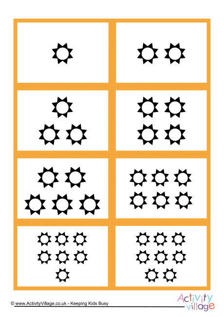 Mix and match counting stars cards 1 to 10 Mix and match counting stars cards 1 to 10