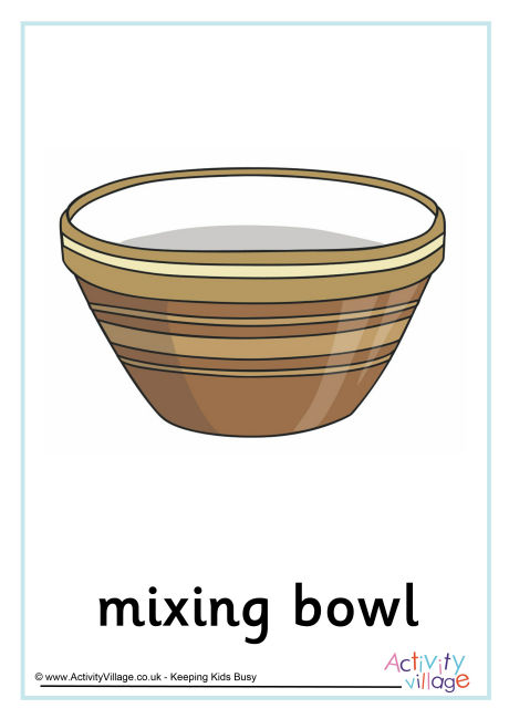Mixing bowl poster