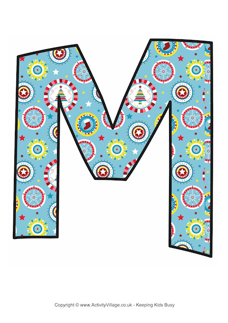 Modern Christmas Letter Printable M