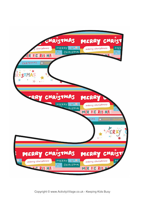 Modern Christmas Letter Printable S