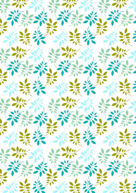Modern Leaf Scrapbook Paper