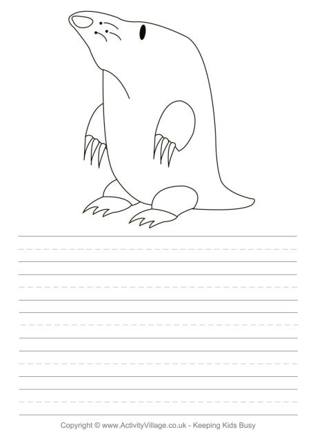 Mole story paper