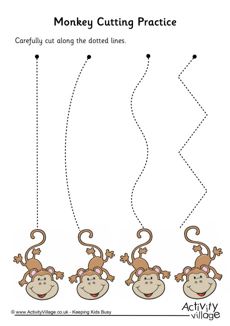 Monkey cutting practice