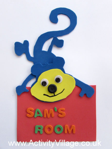 Monkey Door Hanger Craft