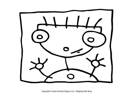 Monster colouring page 10