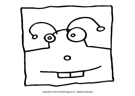 Monster colouring page 21