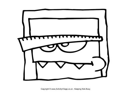 Monster colouring page 30