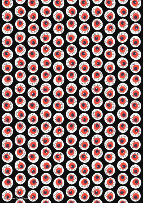 Monster Eyes Scrapbook Paper