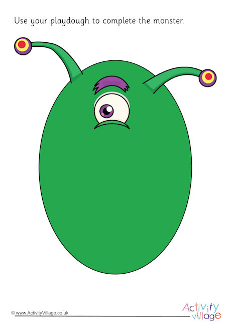 Monster Playdough Mat 2