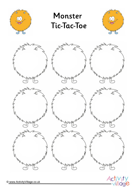 Monster Tic Tac Toe
