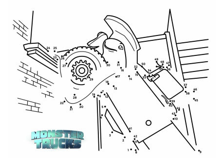 Monster trucks dot to dot 1