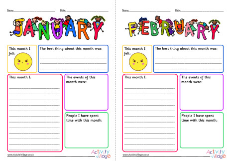 Monthly Journal Pages - Guided Monthly Journal Pages - Guided