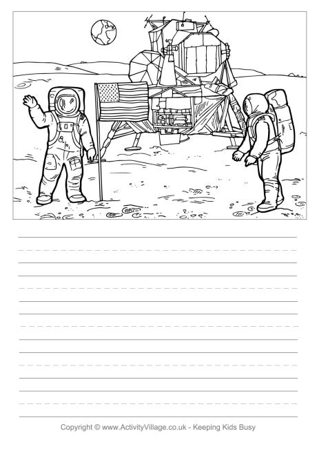 Moon landing story paper