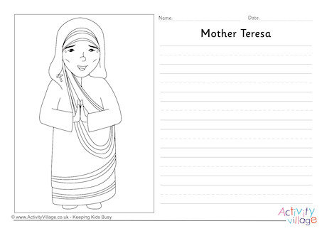 Mother Teresa story paper