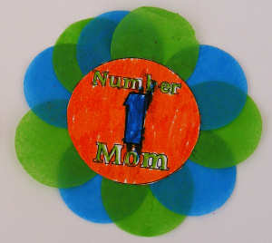 Mother's Day rosette detail