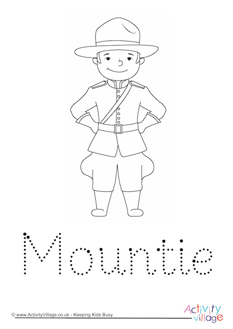 Mountie Word Tracing