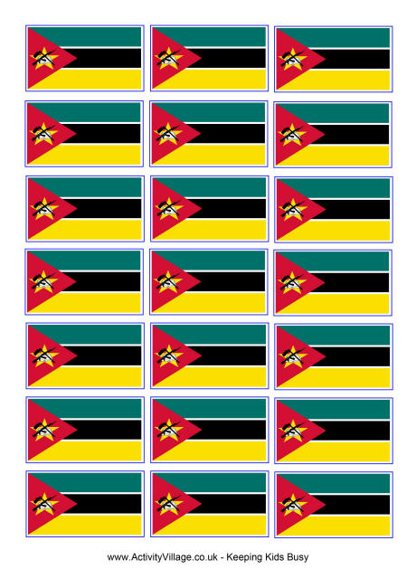 Mozambique flag printable