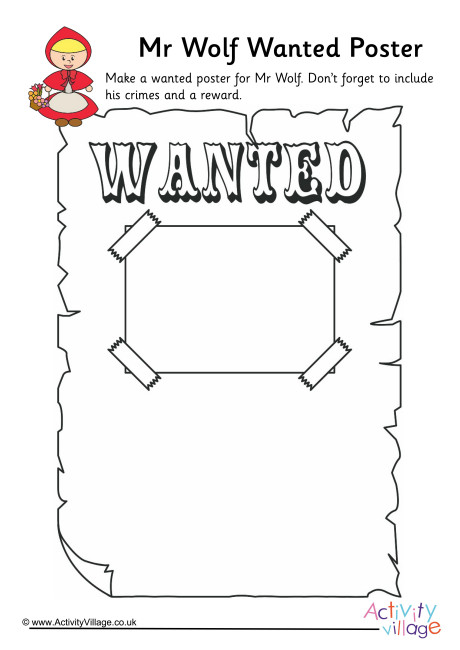 Mr Wolf Wanted Poster