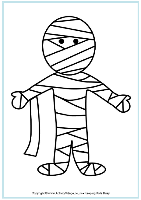 mummy-colouring-page