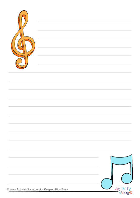 Free Printable Music Writing Paper