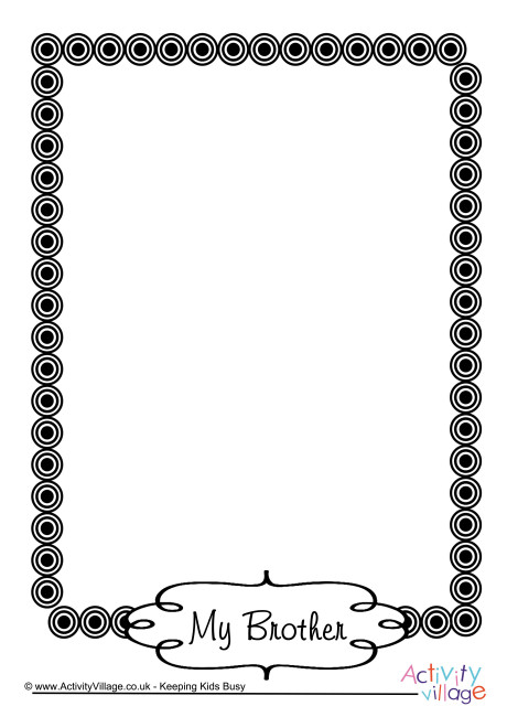 My Brother Picture Frame