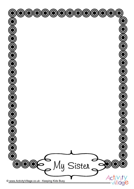 My Sister Picture Frame