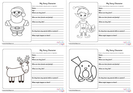 My Story Character Worksheets - Christmas My Story Character Worksheets - Christmas
