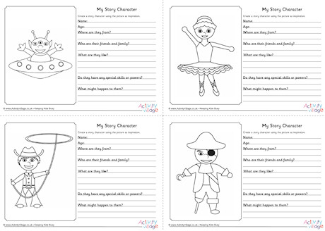 My Story Character Worksheets - Miscellaneous My Story Character Worksheets - Miscellaneous
