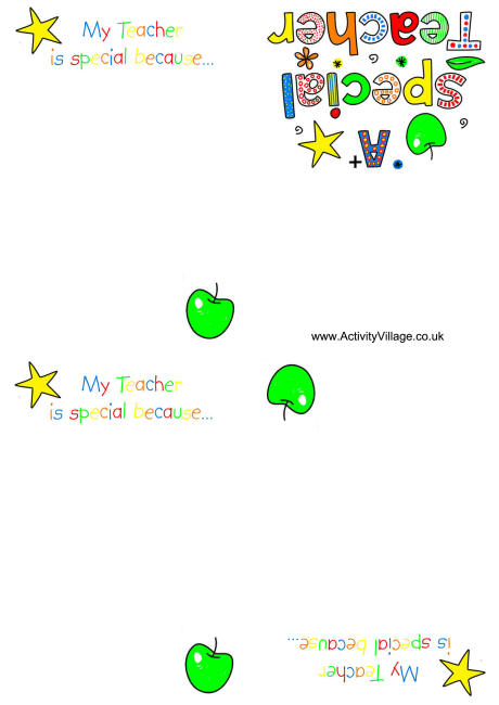 My teacher is special booklet My teacher is special booklet