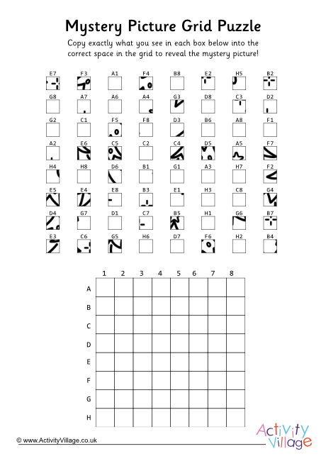 Mystery picture puzzle - Christmas tree