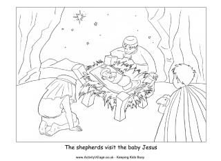 Nativity Colouring Pages