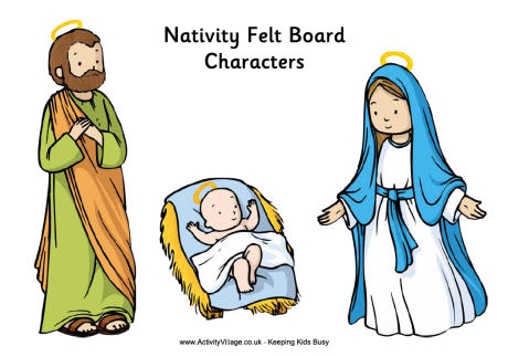 Nativity felt board printables Nativity felt board printables