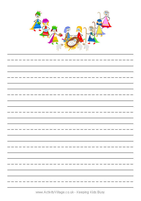 Nativity writing paper