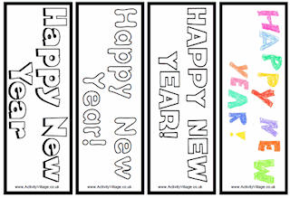 New Year Bookmarks