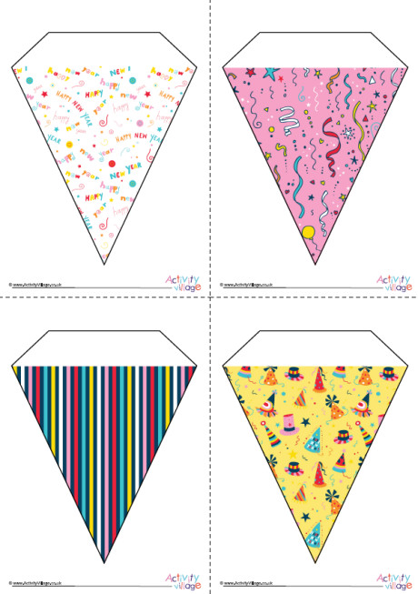 New Year Bunting Large