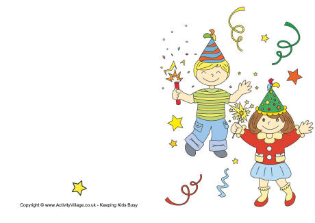 New year celebration card