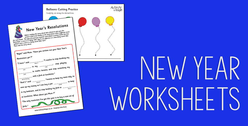 New Year Worksheets