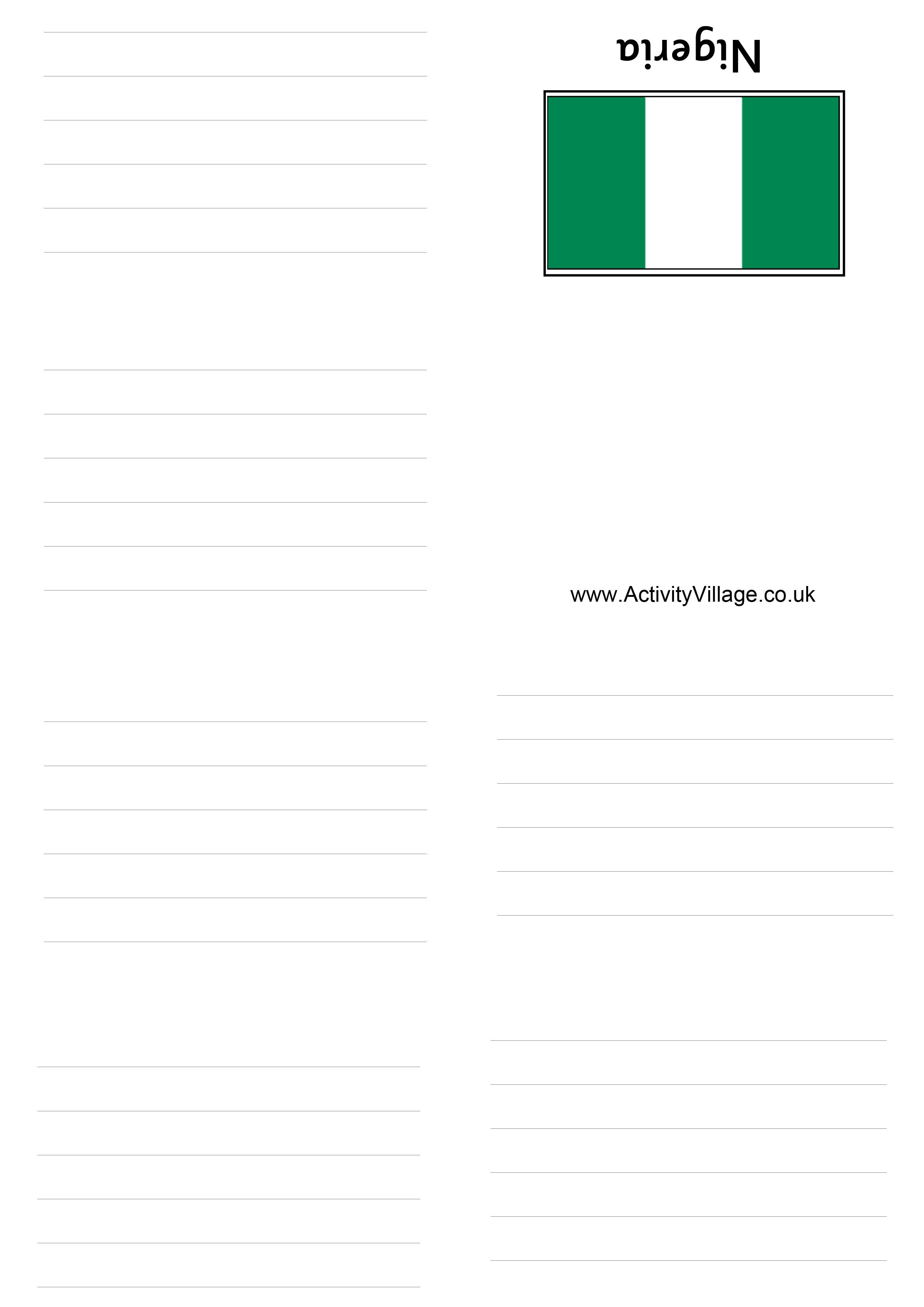 Nigeria booklet - lined Nigeria booklet - lined