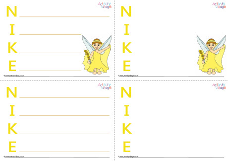 Nike Acrostic Poem Printable