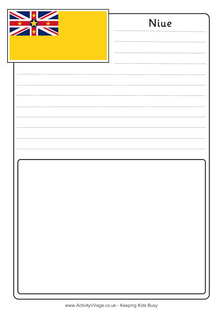 Niue notebooking page 