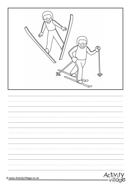 Nordic Skiing Story Paper