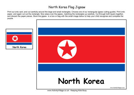 North Korea flag jigsaw North Korea flag jigsaw