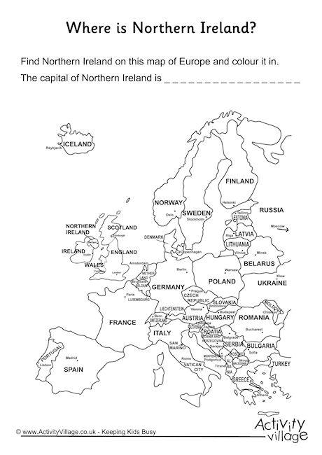 Northern Ireland Location Worksheet