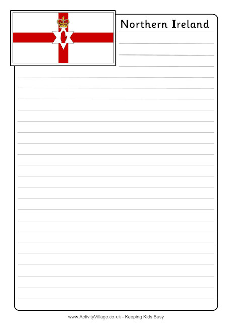 Northern Ireland notebooking page