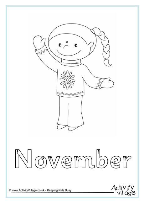 November finger tracing