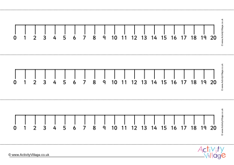 Number lines to 20 - simple