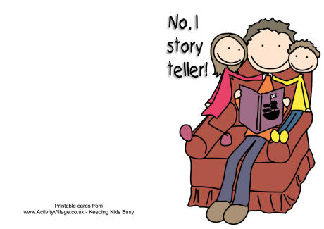 Number one story teller card