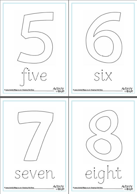 Number word tracing worksheets 0 to 10