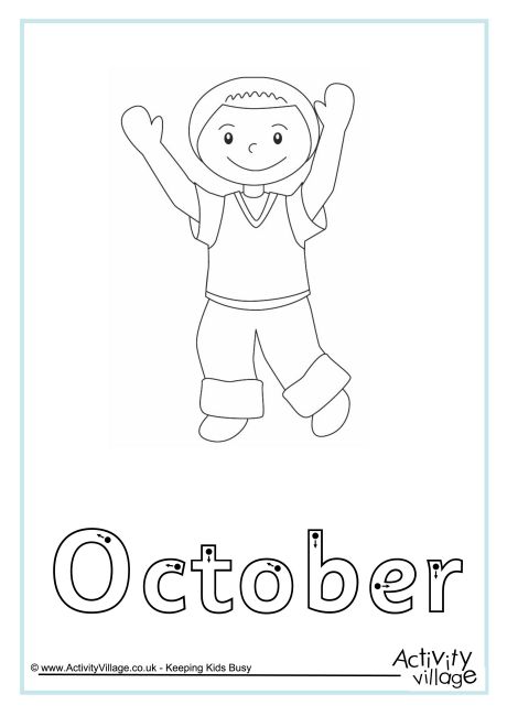 October finger tracing