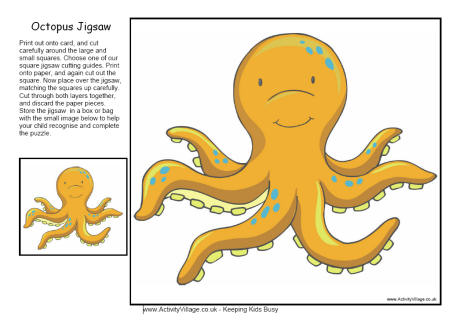 Octopus jigsaw Octopus jigsaw